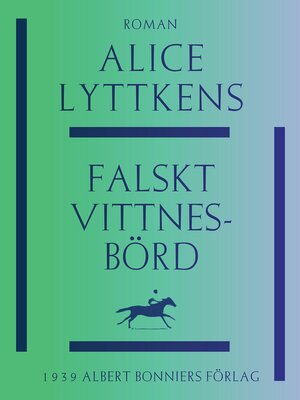 cover image of Falskt vittnesbörd